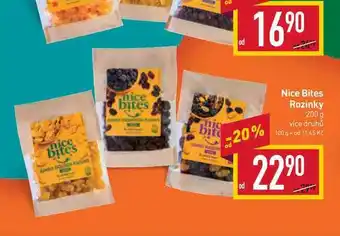 Billa Nice bites rozinky 200 g nabídka