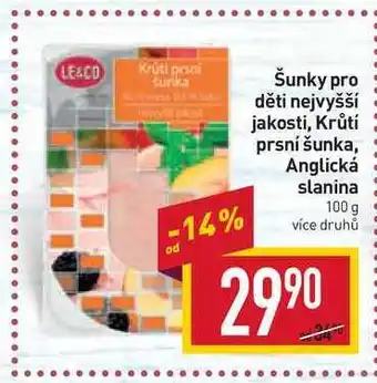 Billa Šunky pro děti nejvyšší jakosti 100g nabídka