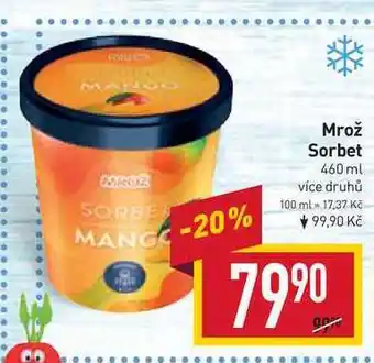 Billa Mrož sorbet 460 ml nabídka