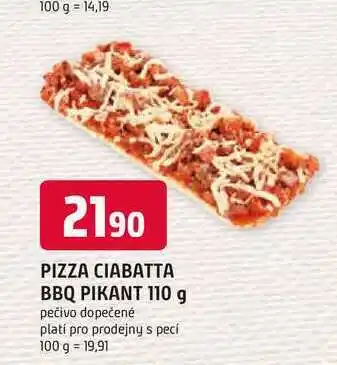Trefa Pizza ciabatta bbq pikant 110 g nabídka