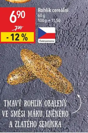 Globus Rohlík cereální 60 g nabídka