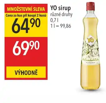 Globus YO sirup nabídka