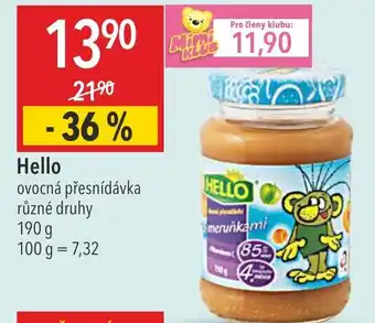 Globus Hello ovocná přesnídávka nabídka