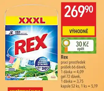 Globus Rex prací prostředek nabídka