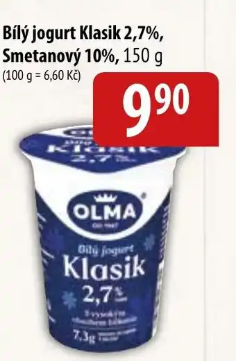 Bala Bílý jogurt Klasik 2,7%, Smetanový 10%, 150 g nabídka