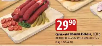 Bala česká cena Uherská klobása, 100 g nabídka