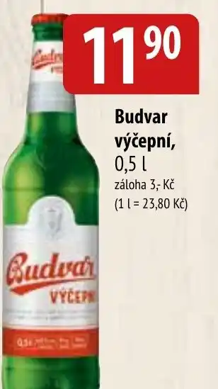 Bala Budvar výčepní, 0,5 L nabídka