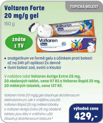 PharmaPoint Voltaren Forte 20 mg/g gel nabídka