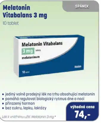 PharmaPoint Melatonin Vitabalans 3 mg nabídka