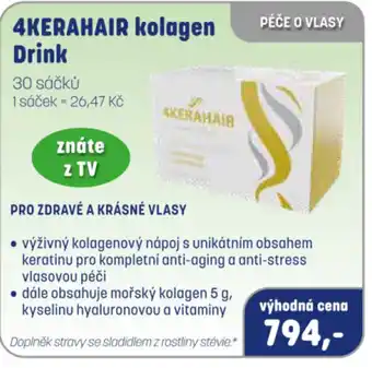 PharmaPoint 4KERAHAIR kolagen Drink nabídka