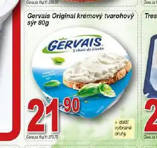Hruška Gervais original krémový tvarohový sýr nabídka