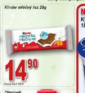 Hruška Kinder mléčný řez nabídka