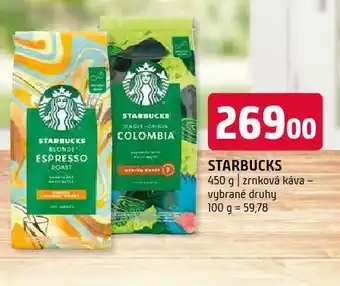 Terno Káva starbucks nabídka