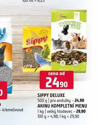 Terno Akinu kompletní menu velký hlodavec nabídka