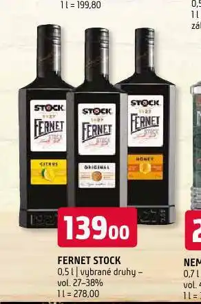 Terno Fernet stock nabídka