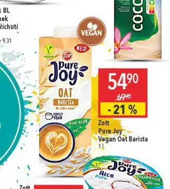 Globus Zott pure joy vegan nabídka