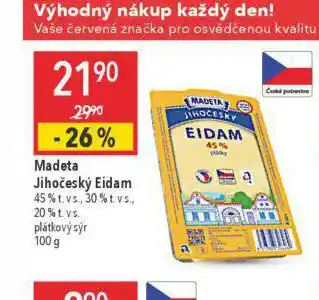 Globus Eidam sýr nabídka