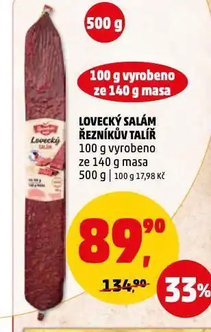 Penny Market Lovecký salám nabídka