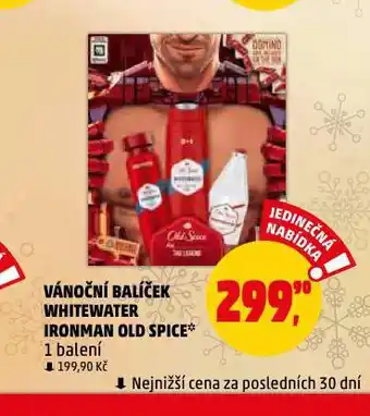 Vánoční balíček whitewater ironman old spice