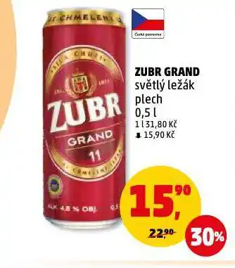 Penny Market Pivo zubr grand nabídka