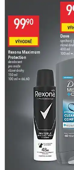 Globus Rexona deodorant nabídka