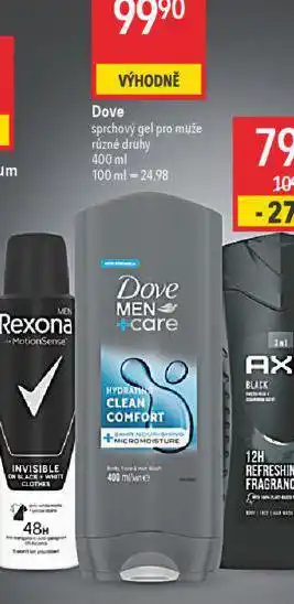 Globus Dove sprchový gel nabídka