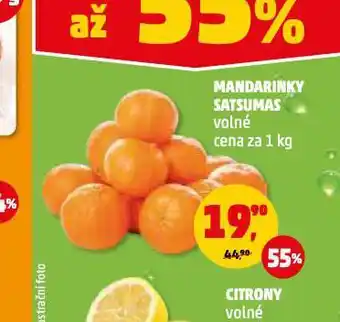 Penny Market Mandarinky satsumas nabídka