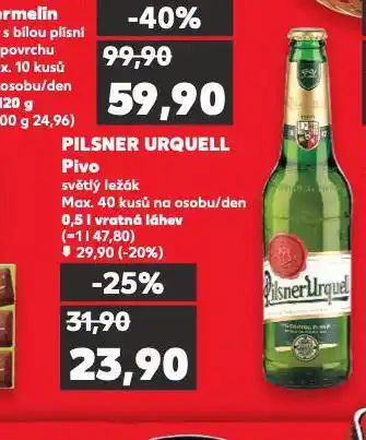 Kaufland Pivo pilsner urquell nabídka
