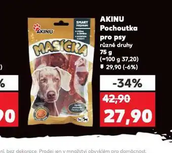 Kaufland Akinu pochoutky pro psy nabídka
