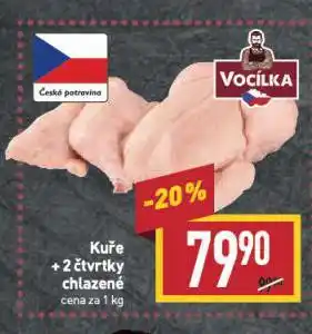 Billa Kuře + 2 čtvrtky nabídka