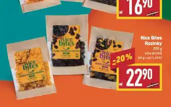 Billa Nice bites rozinky nabídka