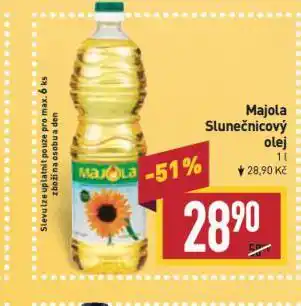Billa Majola slunečnicový olej nabídka
