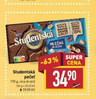 Billa Studentská pečeť nabídka