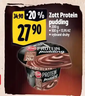 Albert Zott protein pudding nabídka