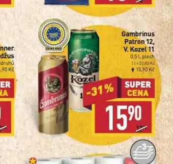 Billa Pivo velkopopovický kozel nabídka