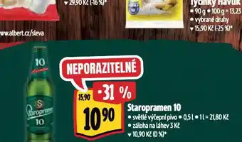 Albert Pivo staropramen nabídka