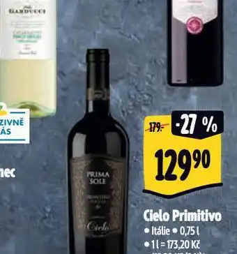 Albert Cielo primitivo nabídka