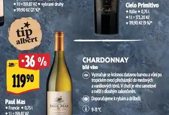 Albert Paul mas chardonnay nabídka