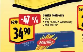 Albert Barilla těstoviny nabídka