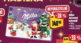 Albert Adventní kalendář milka nabídka
