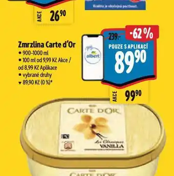 Albert Carte d'or zmrzlina nabídka