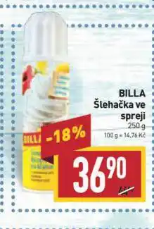 Billa Šlehačka ve spreji nabídka