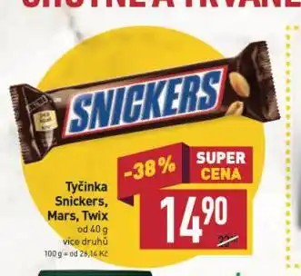 Billa Snickers nabídka