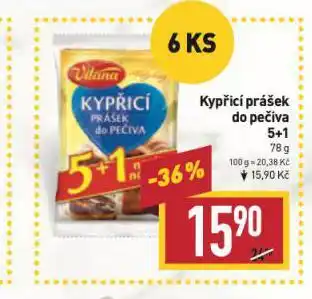 Billa Kypřicí prášek do pečiva nabídka