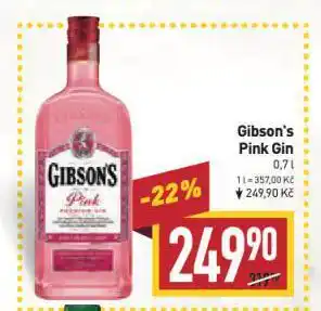 Billa Gibson's gin nabídka