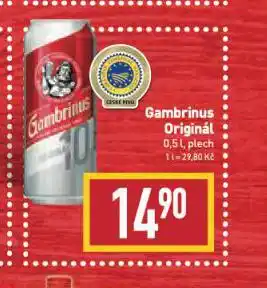 Billa Pivo gambrinus nabídka