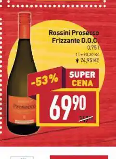 Billa Rossini prosecco frizzante nabídka