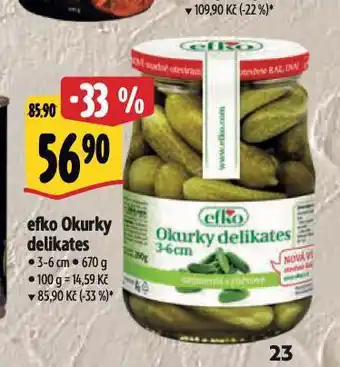 Albert Efko okurky nabídka