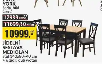 Baumax Jídelní sestava nabídka