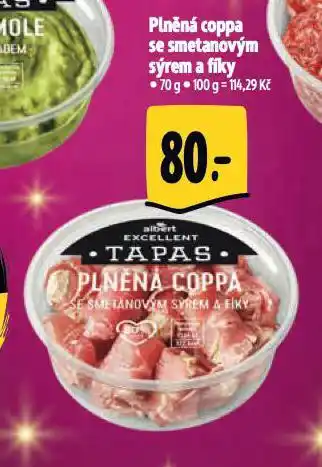 Albert Plněná coppa se smetanovým sýrem a fíky nabídka